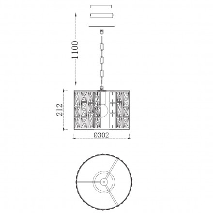 Подвесной светильник Maytoni Gelid MOD184-PL-01-CH