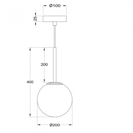 Светильник подвесной Maytoni Basic form MOD321PL-01W1