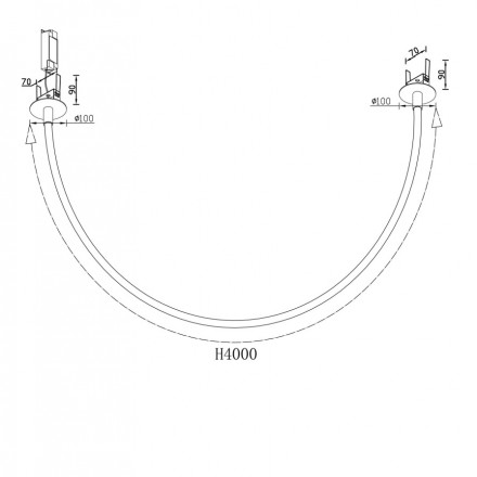 Светильник светодиодный подвесной Maytoni Tau MOD146PL-L40B3K