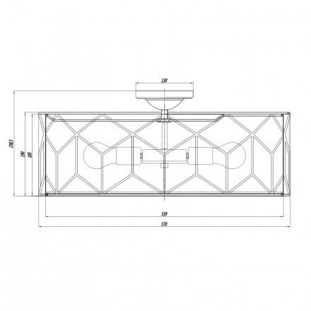 Потолочный светильник Maytoni Messina H223-PL-05-G