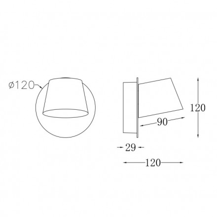 Настенный светильник Maytoni Pixel MOD421WL-L6B3K