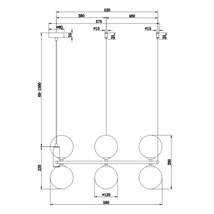 Подвесная люстра Maytoni Ring MOD013PL-06W