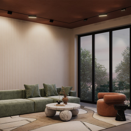 Трековый магнитный однофазный светодиодный светильник Maytoni Points Rot Gravity TR077-2-10W4K-B