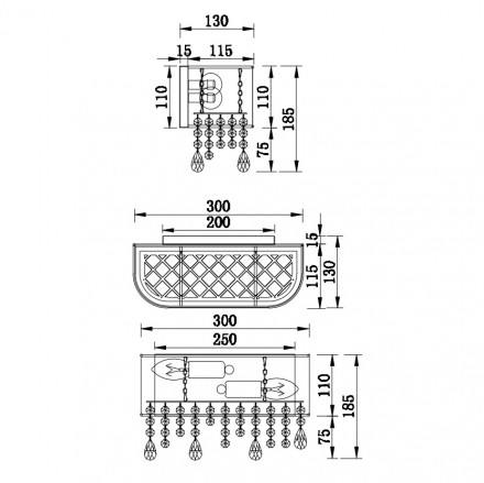 Настенный светильник Maytoni Manfred MOD600WL-02W