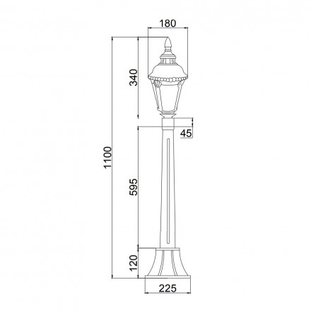Уличный светильник Maytoni Goiri O028FL-01BZ