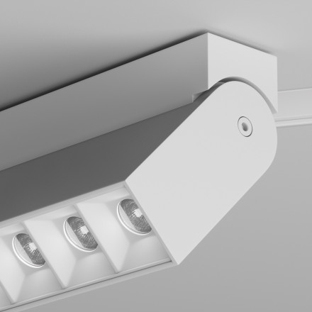 Трековый магнитный однофазный светодиодный светильник Maytoni Points Rot Gravity TR077-2-20W4K-W