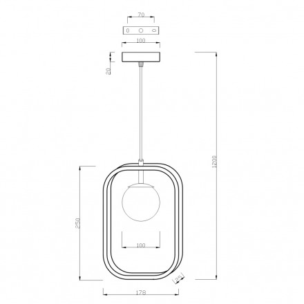 Подвесной светильник Maytoni Avola MOD431-PL-01-WG