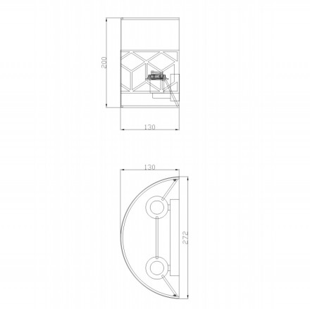 Настенный светильник Maytoni Messina H223-WL-02-G