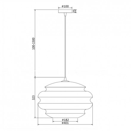 Подвесной светильник Maytoni Ruche P078PL-01BL