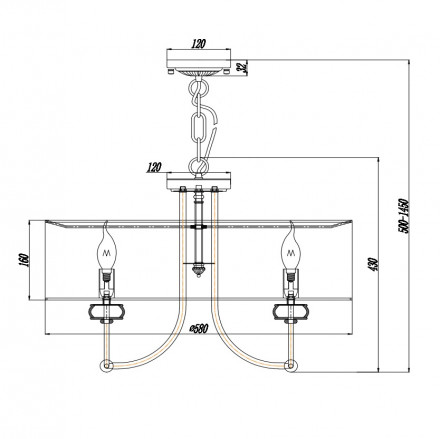 Подвесная люстра Maytoni Roma ARM006PL-06G