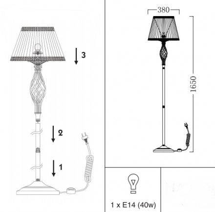 Торшер Maytoni Grace ARM247-11-G