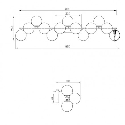Светильник настенный Maytoni Dallas MOD547WL-13B