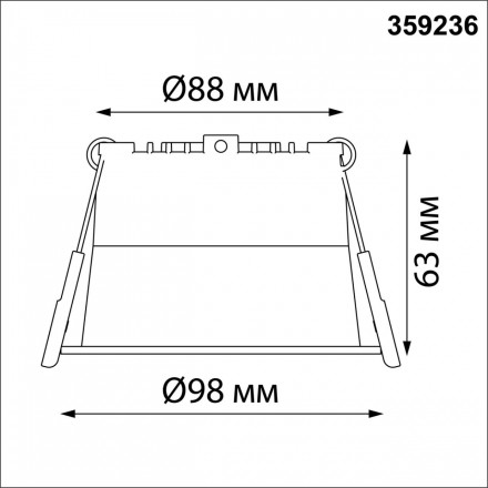 Светильник встраиваемый светодиодный Novotech TRAN 359236