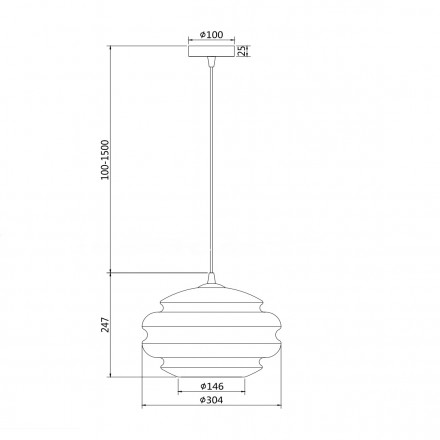 Подвесной светильник Maytoni Ruche P079PL-01AM