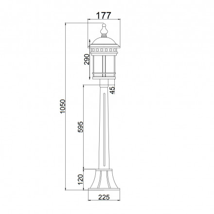 Уличный светильник Maytoni Salamanca O031FL-01BR