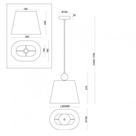 Подвесной светильник Freya Soho FR2028PL-01N