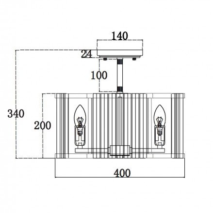 Потолочная люстра Maytoni Solar MOD087CL-04G