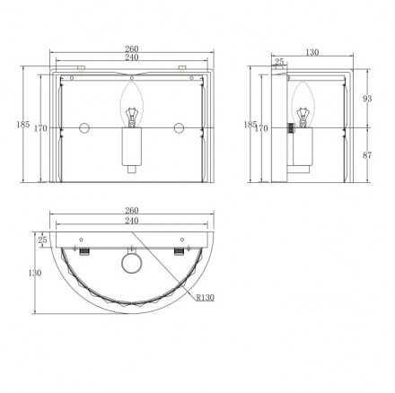 Настенный светильник Maytoni Wonderland MOD313WL-01CH