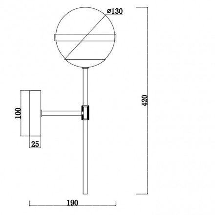 Бра Freya Sonder FR5204WL-01BS