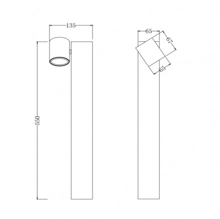 Уличный светильник Maytoni Wall Street O010FL-01B