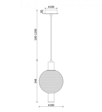 Подвесной светильник Maytoni Rueca P060PL-01N