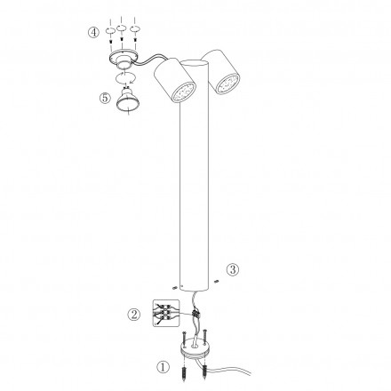 Уличный светильник Maytoni Wall Street O010FL-02B