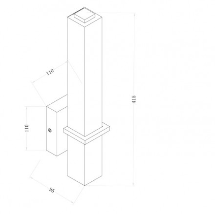 Настенный светодиодный светильник Maytoni Technical Kant C002WL-L12CH4K