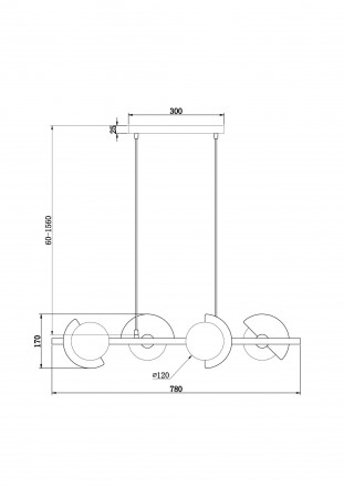 Подвесной светильник Freya Sepia FR5391PL-04CFL