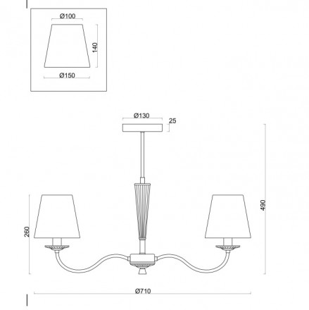 Потолочная люстра Freya Osborn FR2027PL-05N
