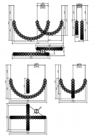 Светильник подвесной светодиодный Maytoni Golden Cage MOD216PL-L55G3K
