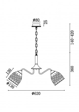 Люстра подвесная Freya Nendo FR5138PL-05W