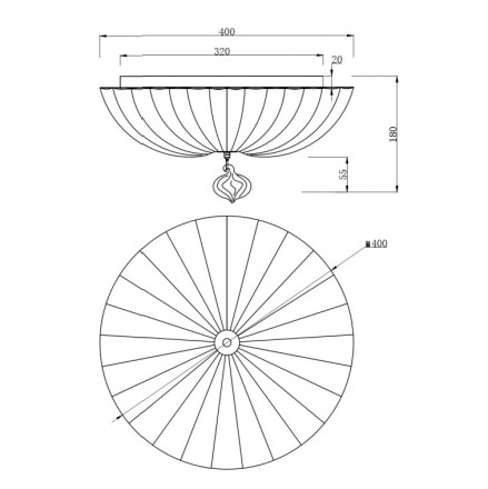 Потолочный светильник Maytoni Sienna C216-CL-03-N