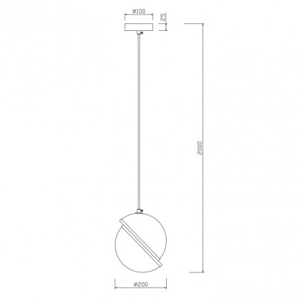 Подвесной светильник Freya Element FR5181PL-01BS