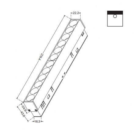 Трековый светильник Maytoni Points TR031-4-12W3K-S-DS-B