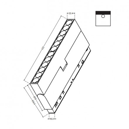 Трековый светильник Maytoni Points TR033-2-12W3K-B
