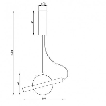 Светильник подвесной Maytoni Enigma MOD150PL-L5W3K