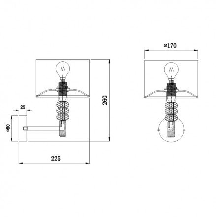 Бра Maytoni Lincoln MOD527WL-01N