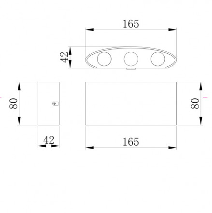 Уличный настенный светодиодный светильник Maytoni Strato O417WL-L6B3K