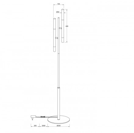 Торшер Maytoni Vigo MOD070FL-02B