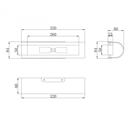 Настенный светильник Maytoni Gioia P011WL-02G
