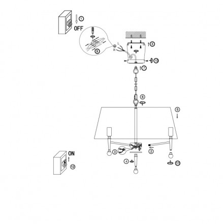Подвесная люстра Freya Rosemary FR5190PL-05BS1