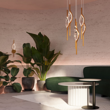 Люстра подвесная светодиодная Maytoni Foresight MOD347PL-L48BS3K