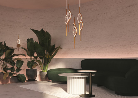 Люстра подвесная светодиодная Maytoni Foresight MOD347PL-L48BS3K