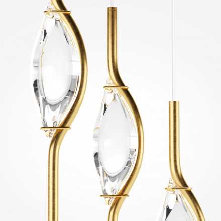 Люстра подвесная светодиодная Maytoni Foresight MOD347PL-L48BS3K