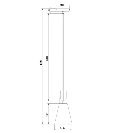 Подвесной светильник Maytoni Bicones P359-PL-140-W