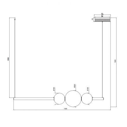 Подвесной светодиодный светильник Maytoni Freccia MOD063PL-L50G3K
