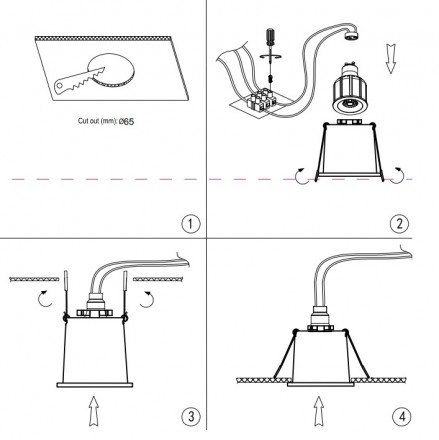 Встраиваемый светильник Maytoni Reif DL049-01W