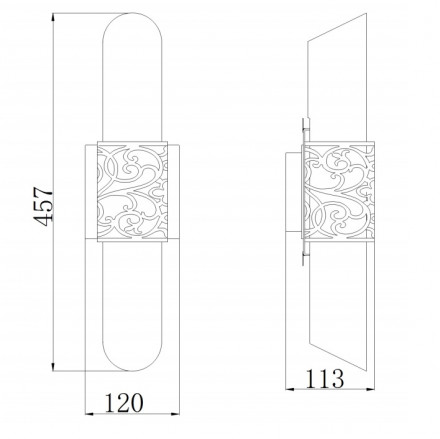 Настенный светильник Maytoni Venera H260-02-N