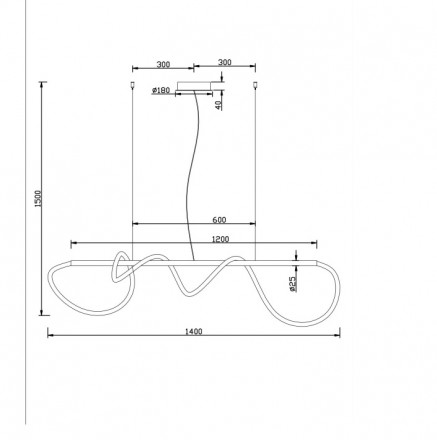 Светильник подвесной Maytoni Tau MOD146PL-L30B3K