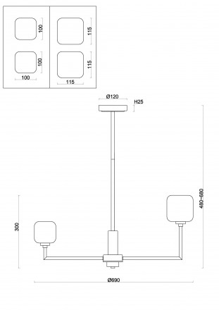 Люстра подвесная Freya Tender FR5373CL-06BS